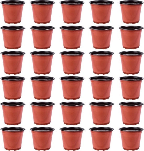 Pentole per piante in plastica da 15 cm - vasi per semi e steli in plastica