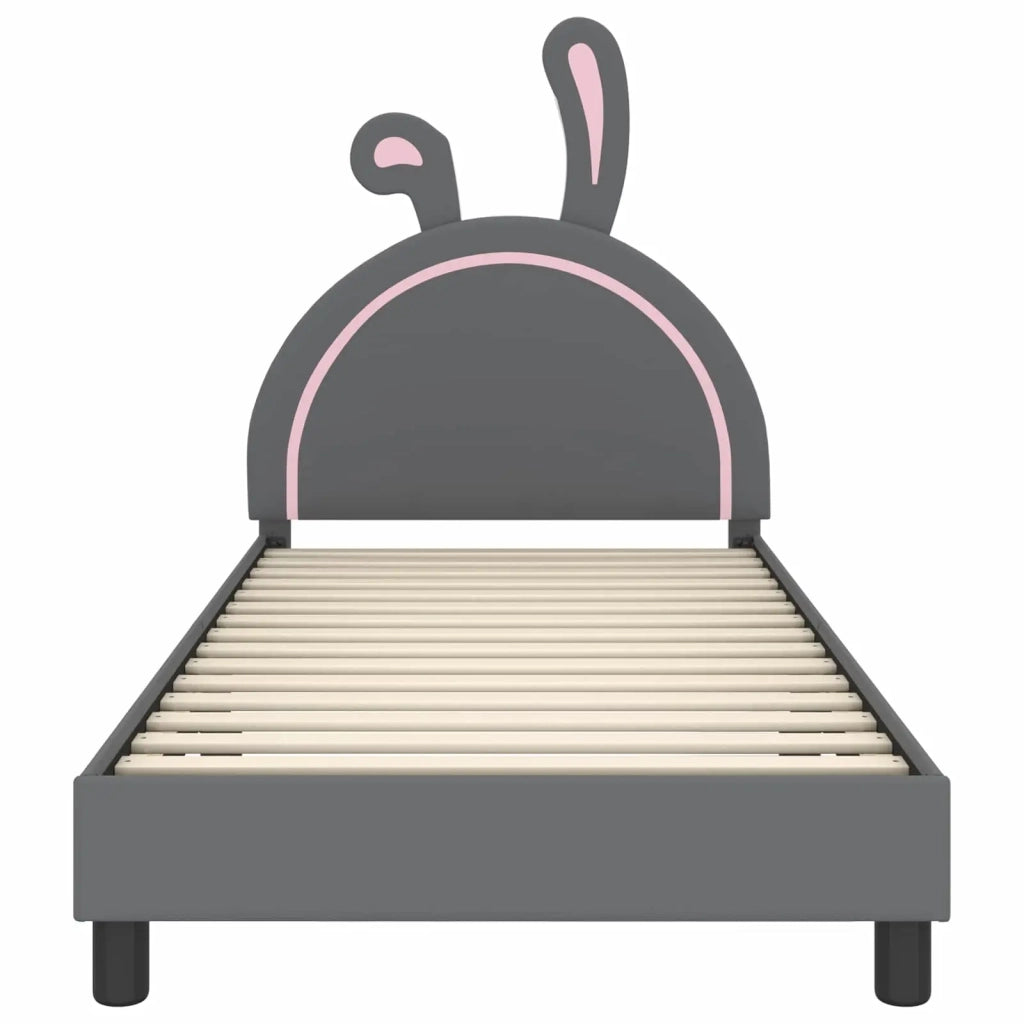 Struttura letto bambini con testata-Giroletto per bambini Grigio Chiaro 90 x 200 cm 816813