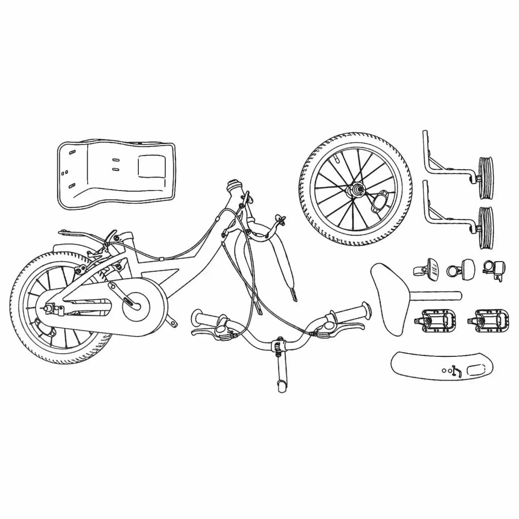 Bicicletta per Bambini | Bici per bambini 16 Pollici per bambini di 4-6 anni