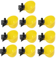 Polveriera per Uccelli 10 pezzi - Beccuccio Automatico - Per Polli/Quaglie - Materiale PP - Design semplice - Facile da Pulire - Beccuccio per Uccelli