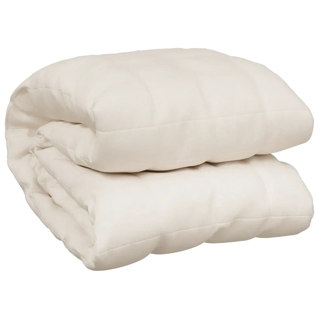 Coperta Ponderata Crema Chiaro 220x240 cm 15 kg Tessuto 3154828