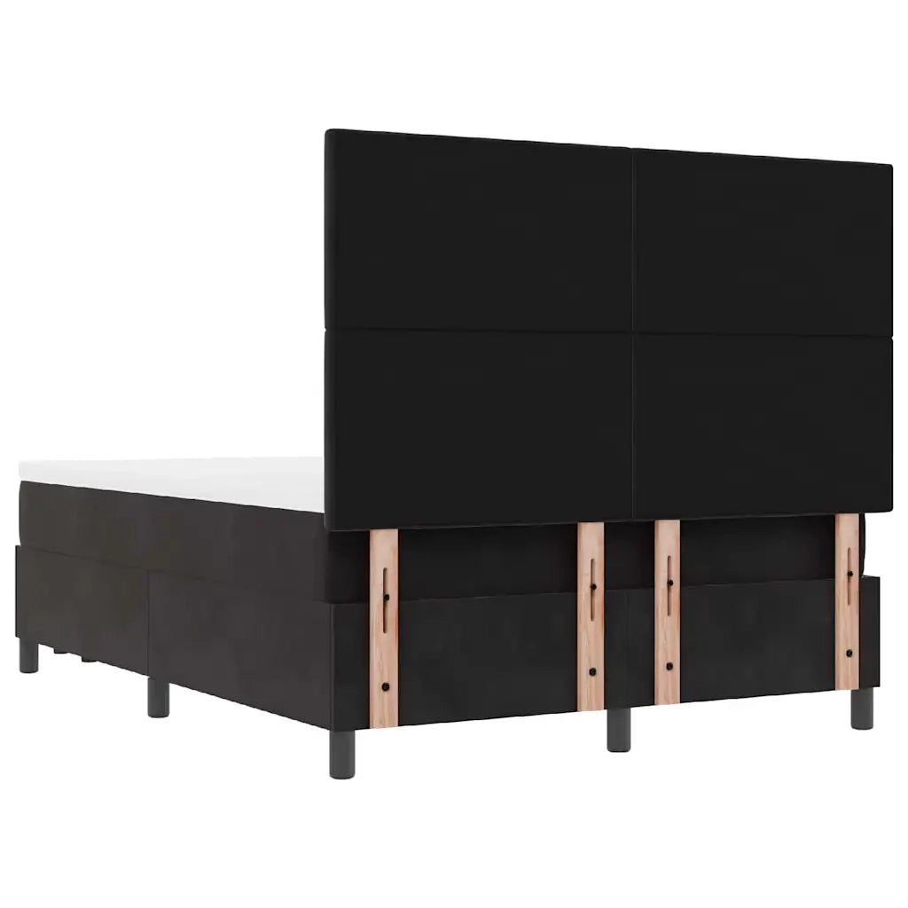 Letto a molle con cuscino Nero 200 x 140 cm Velluto 3344518