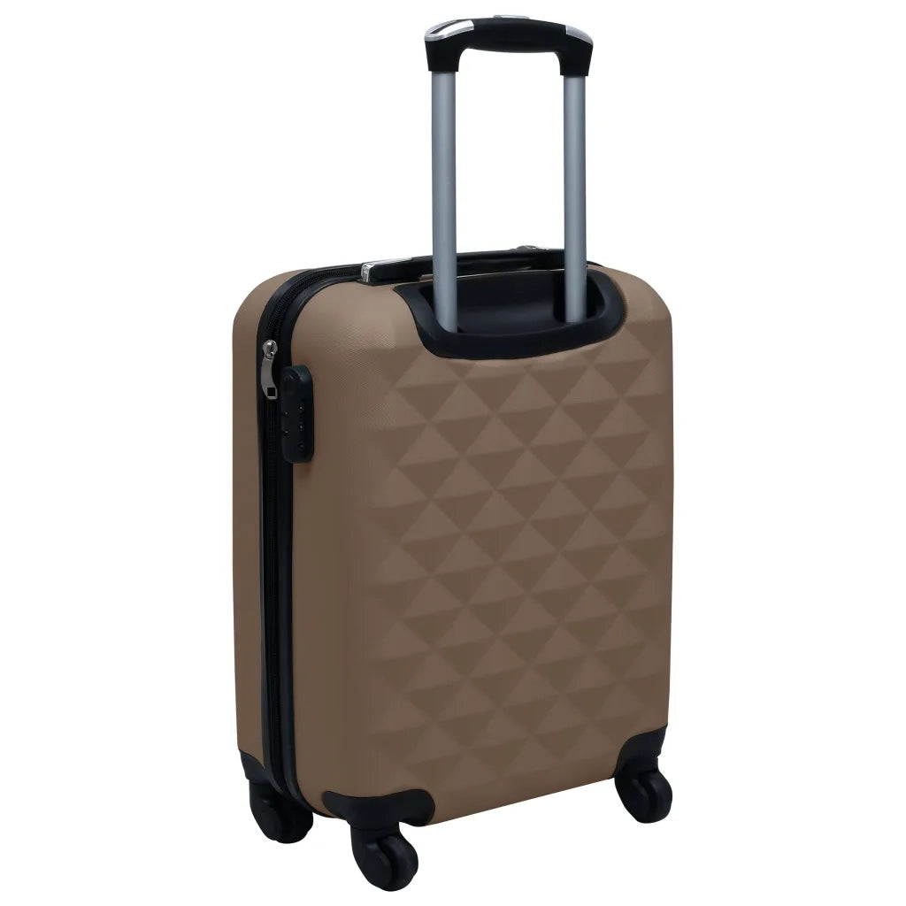 Trolley a Custodia Rigida Marrone in ABS 92423