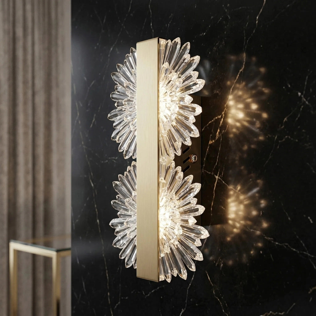 Applique Da Parete Led G147-2w Gold Brush