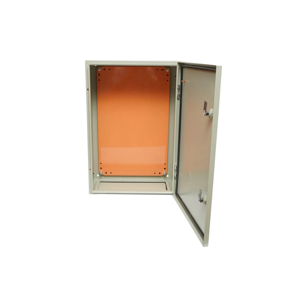 Quadro elettrico metallico con controquadro, PT 600x400x200mm, IP65