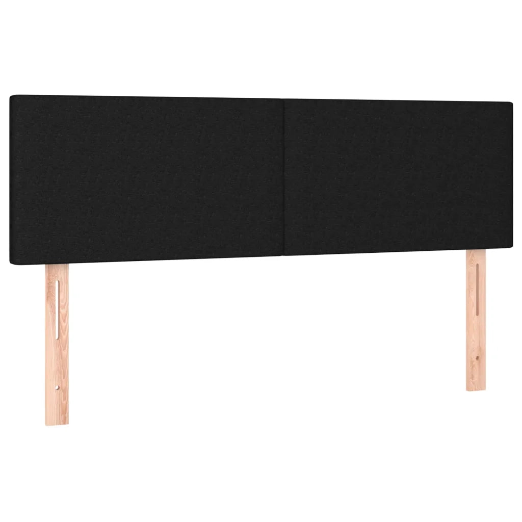 Giroletto a Molle con Materasso Nero 140x200 cm in Tessuto 3126647