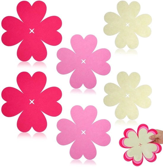 Divisore di padelle 6 pezzi - Forma a fiori - Protezioni per padelle - Utensili da cucina - Stivabile - Dimensioni 23x23 cm / 20x20 cm / 18x18 cm