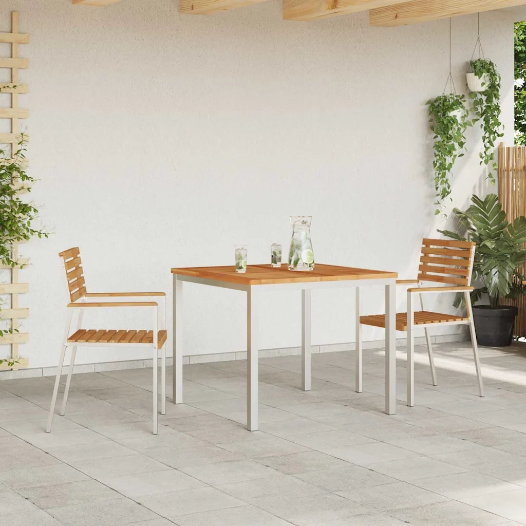 Sedia da Giardino 2 pz | Sedie da Esterno Olio Naturale Legno di teak solido