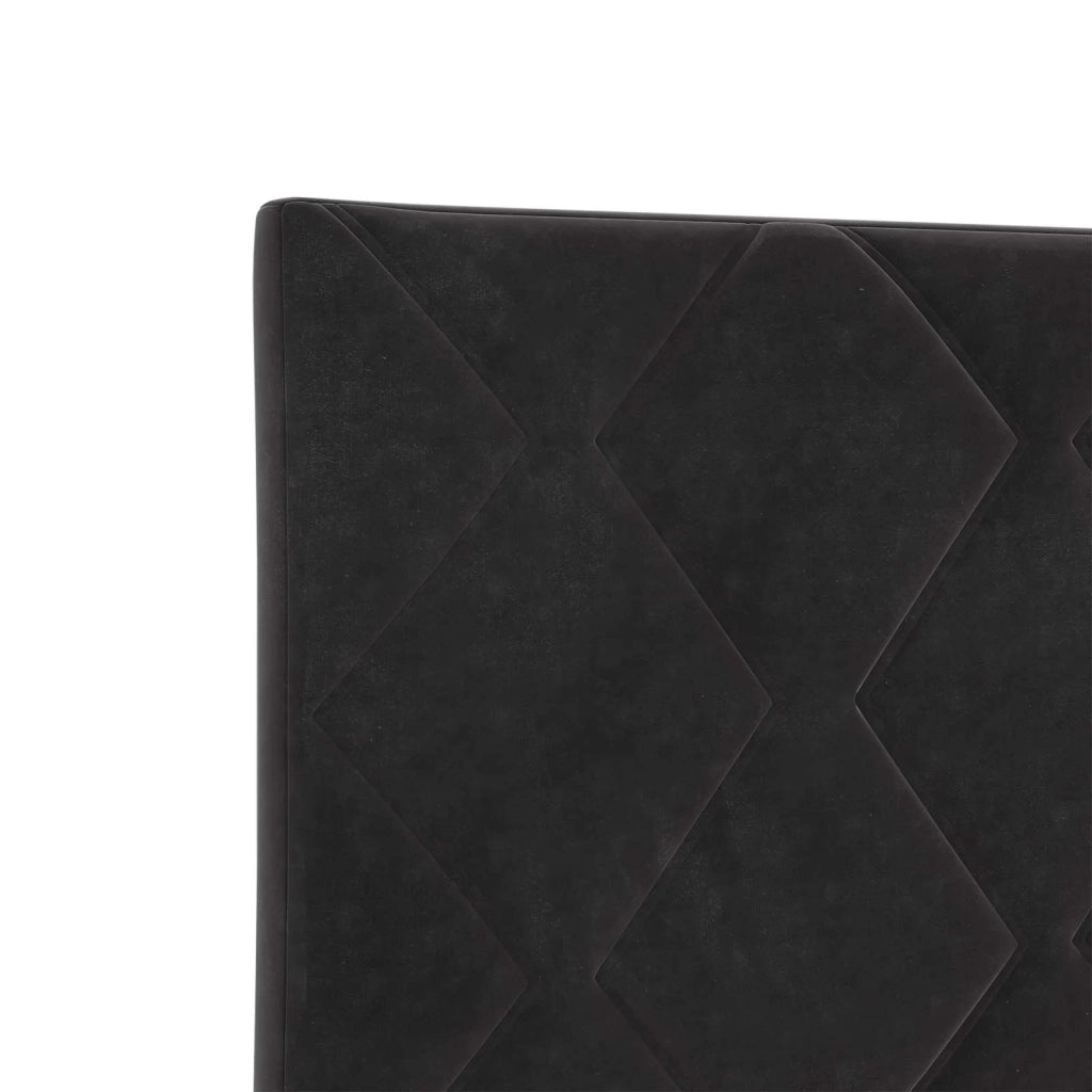 Letto box spring con materasso Nero 90 x 200 cm Velluto 3450646
