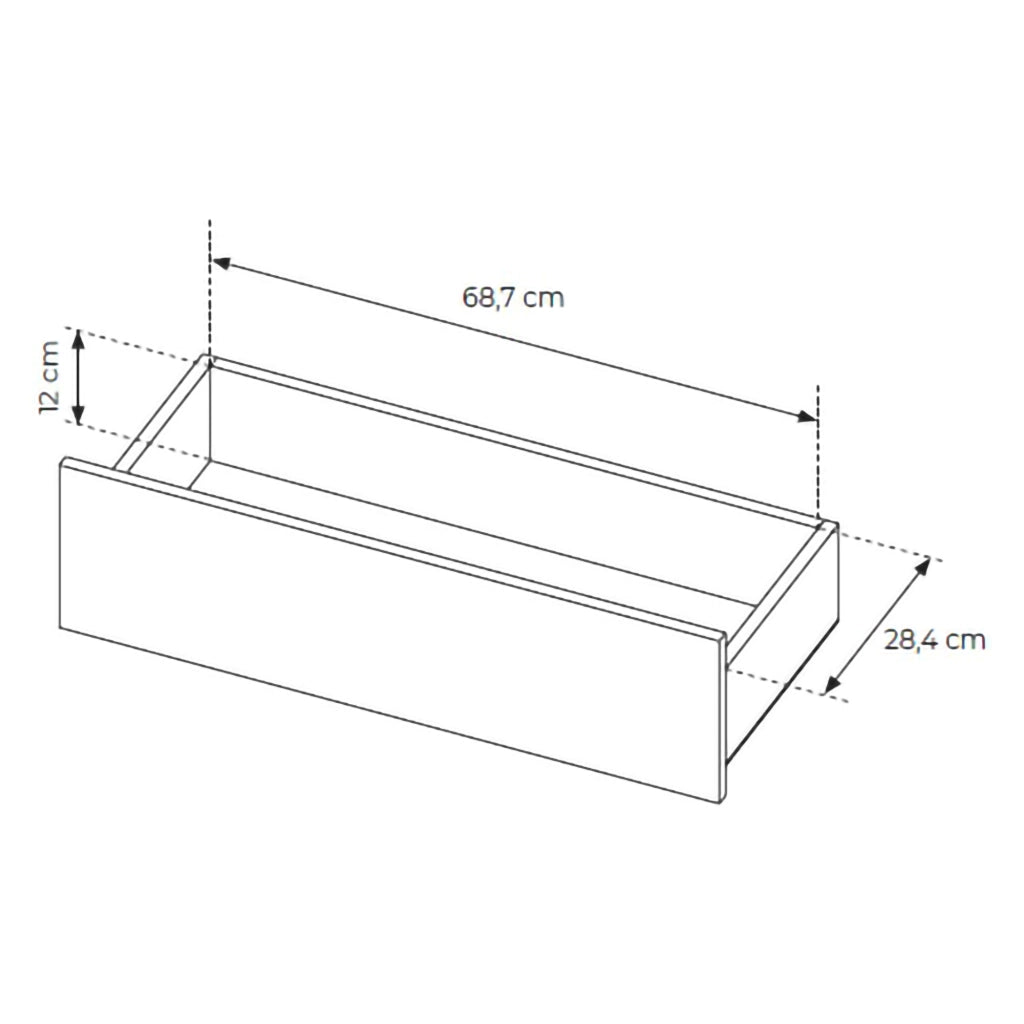 Madia Hasimi, Credenza 6 Cassetti, 154x38x83h cm Marrone Rovere