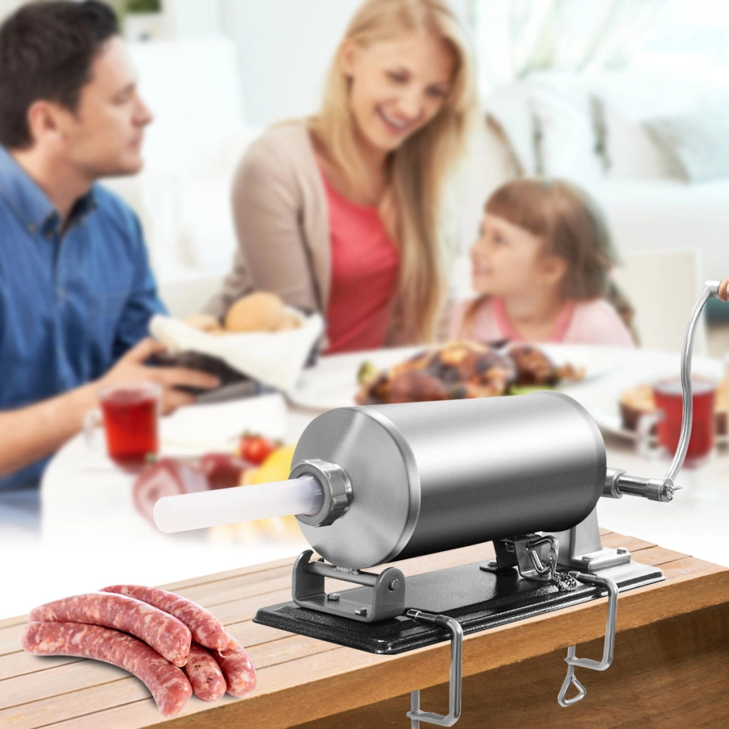 4kg Macchina insaccatrice per salsicce?in acciaio inox?con 4 tubi di riempimento-Macchine da cucina