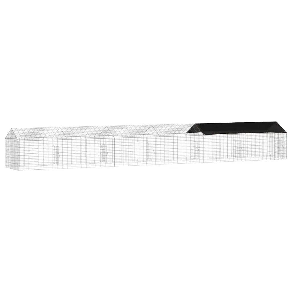 Gabbia per Conigli Argento 600 x 78 x 78 cm Acciaio zincato CFW8051425