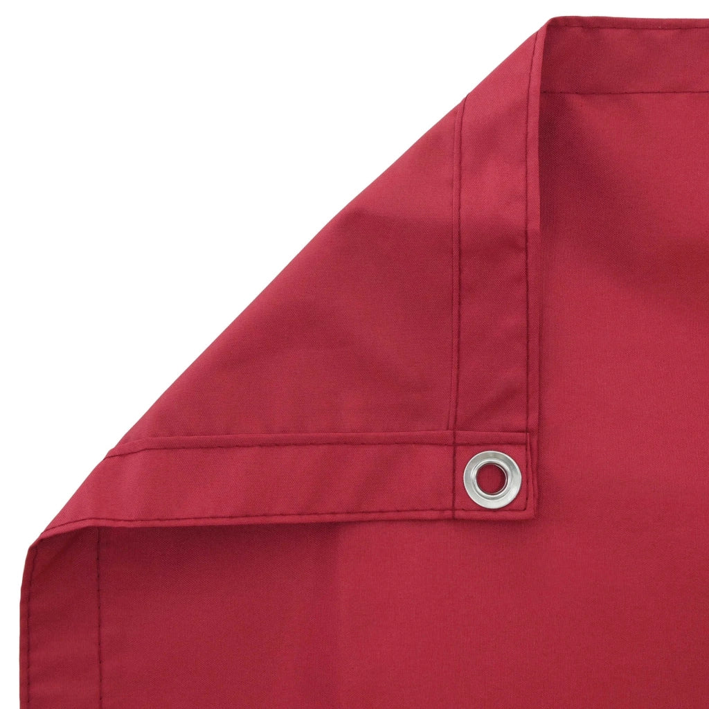 Schermo da balcone-Pannello per balcone Rosso 110 x 600 cm Tessuto Oxford