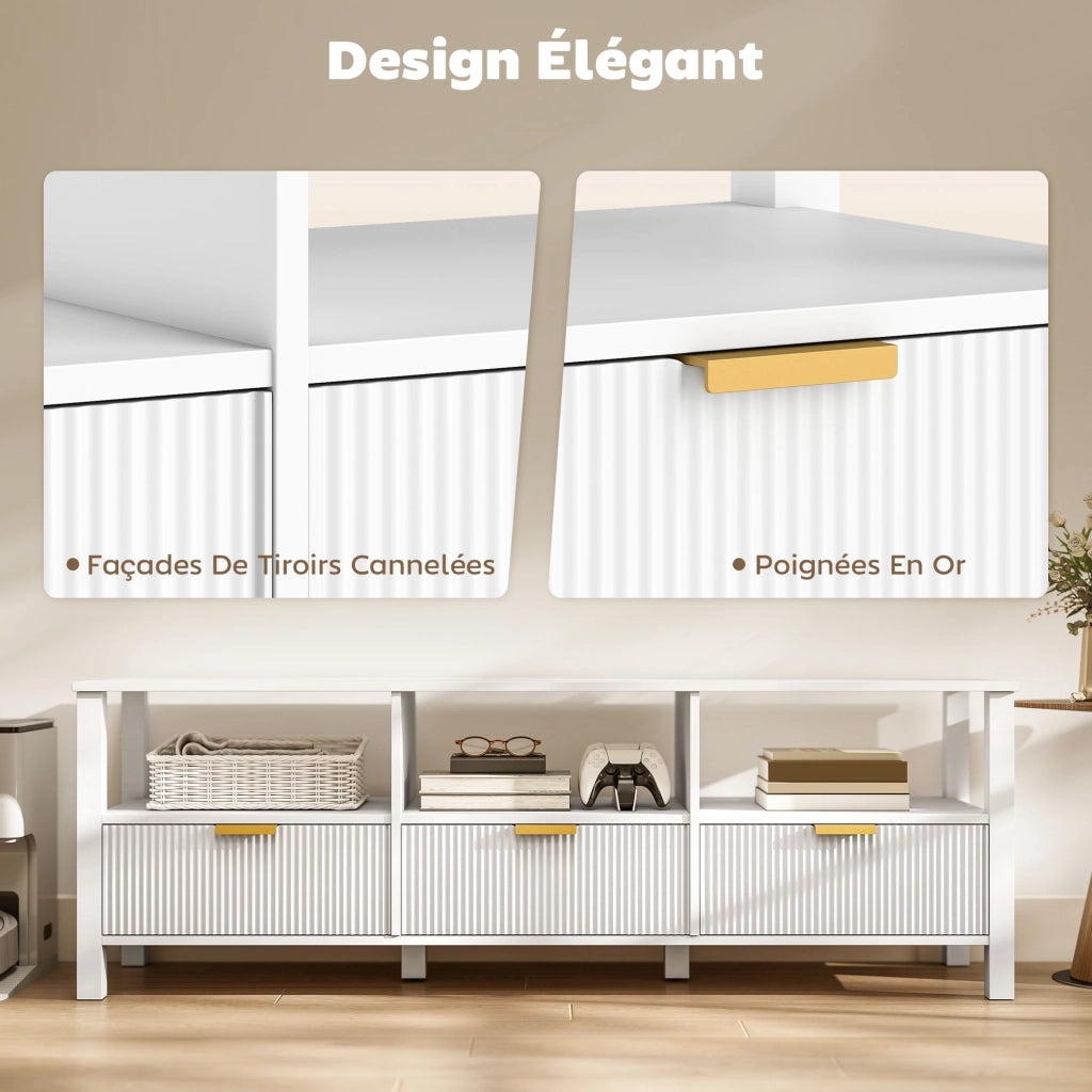 Mobile TV ¨C Minimal ¨C Bianco 152x39.5x50cm