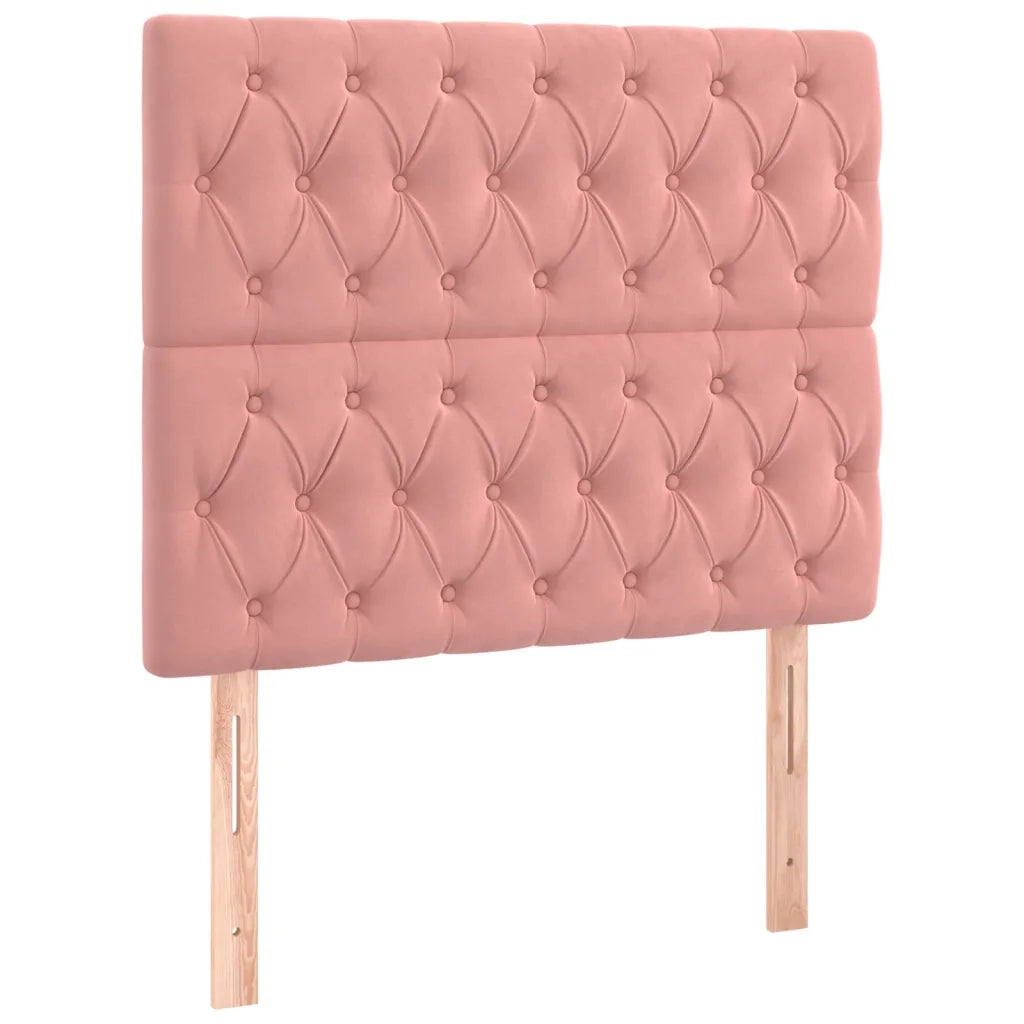 Testiera | Testata Rosa 90x7x118/128 cm Velluto