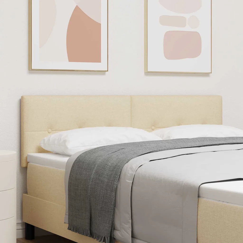 Testiera | Testata LED con strisce LED con Testiera | Testata Crema 160 cm Tessuto