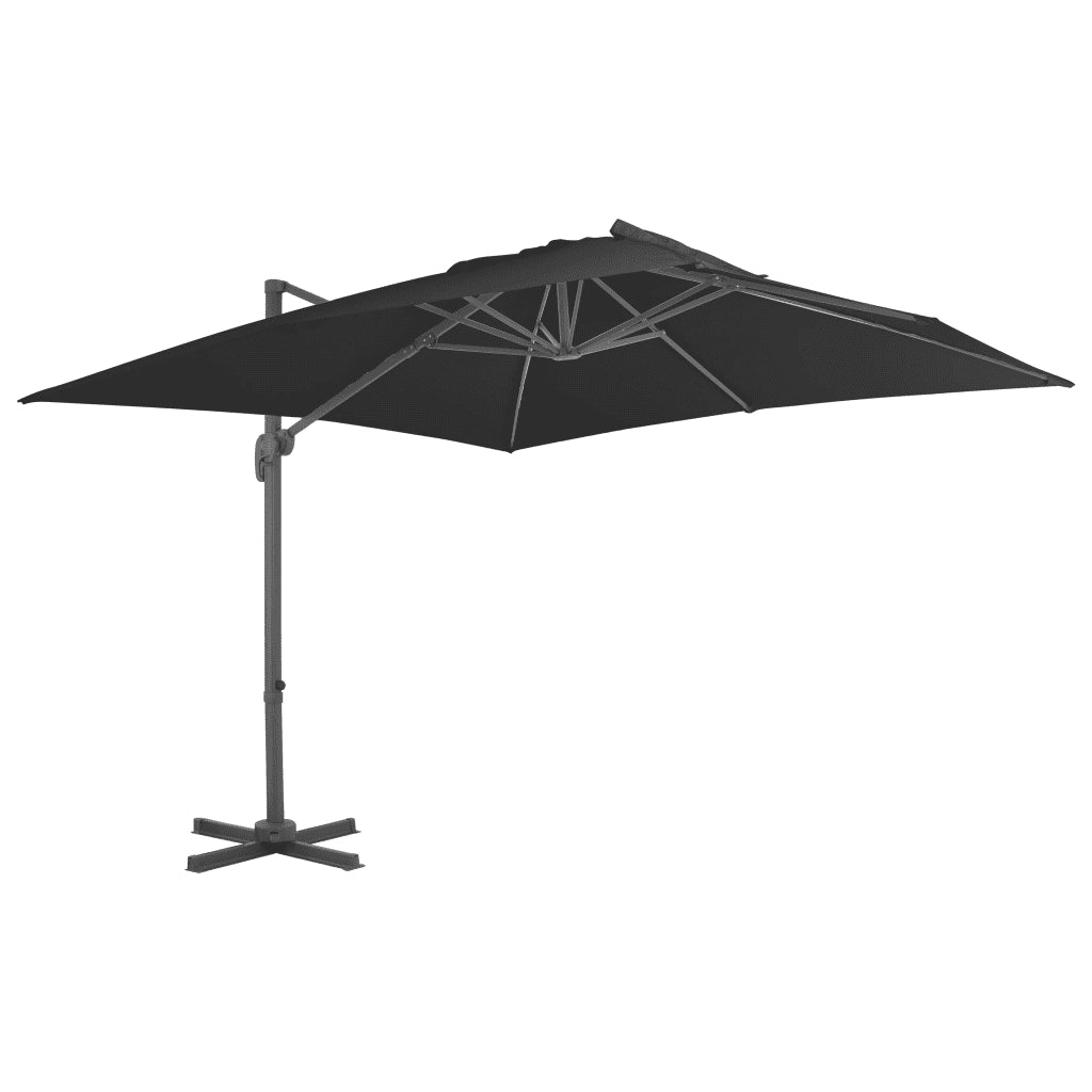 Parasole da Giardino con Base Portatile Antracite 276346