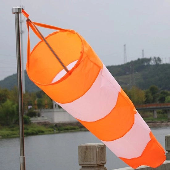 Sacchetto a Vento Resistente al Vento - Nylon - Tela Ripstop - Cinturino Riflettente - Peso Leggero - Fermo a Giro - Anemometro