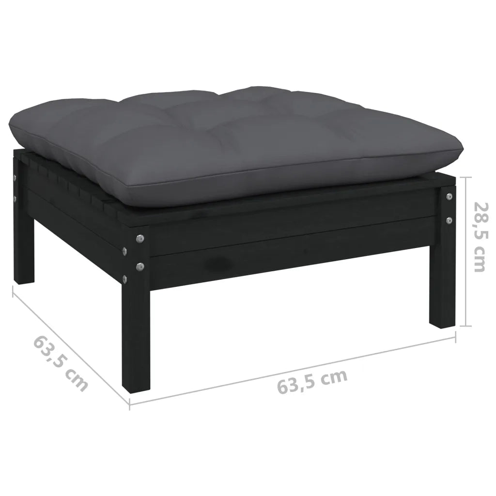 Set Divani da Giardino 3 pz | Set Salotto da Giardino con Cuscini Legno Massello di Pino