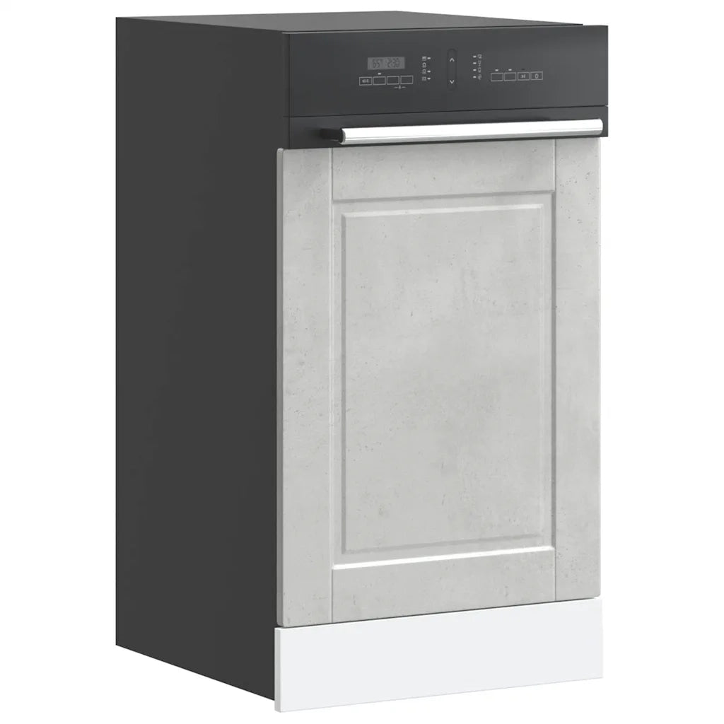 Pannello Lavastoviglie Porto Grigio Cemento 45x1,5x57 cm