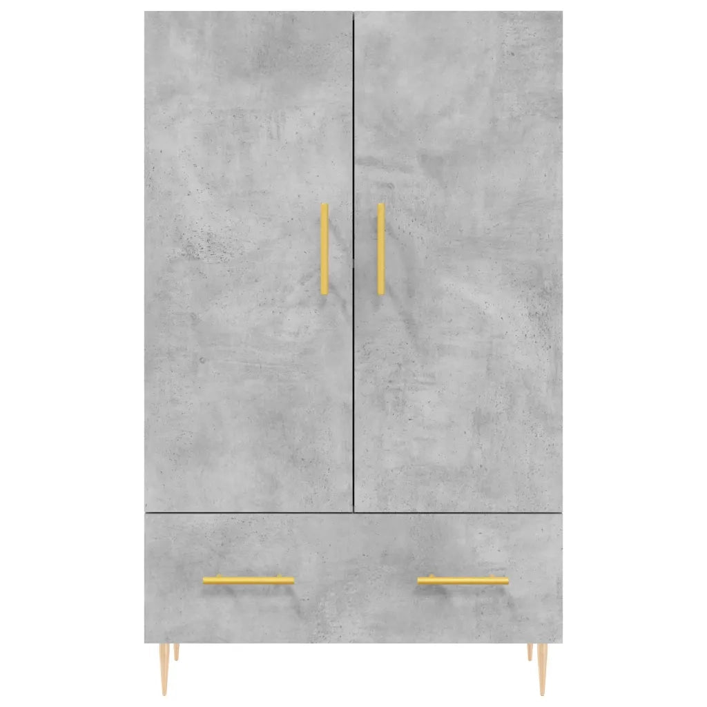 Credenza | Madia | Buffet da pranzo | Armadio da pranzo Grigio Cemento 69,5x31x115 cm in Legno Multistrato