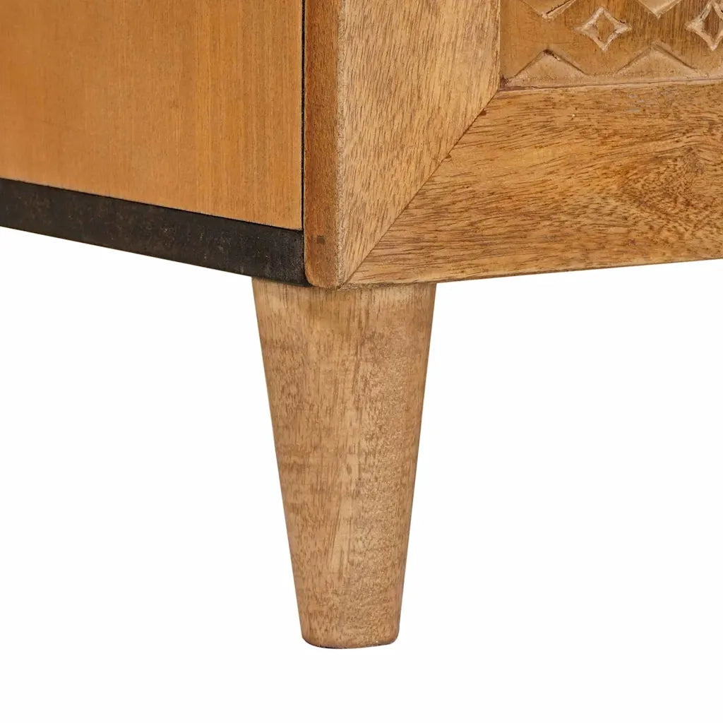 Credenza 3 pcs Marrone 60 x 33 x 75 cm legno massello di mango 3310065