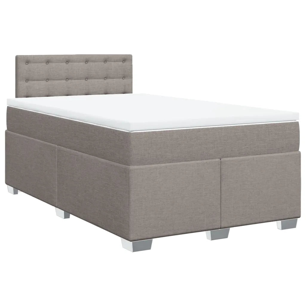 Giroletto a Molle con Materasso Tortora 120x190 cm in Tessuto 3288145