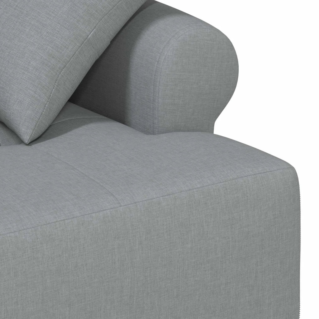 Loveseat con bottoni imbottiti Grigio Chiaro 120 x 65 x 79 cm 42041809