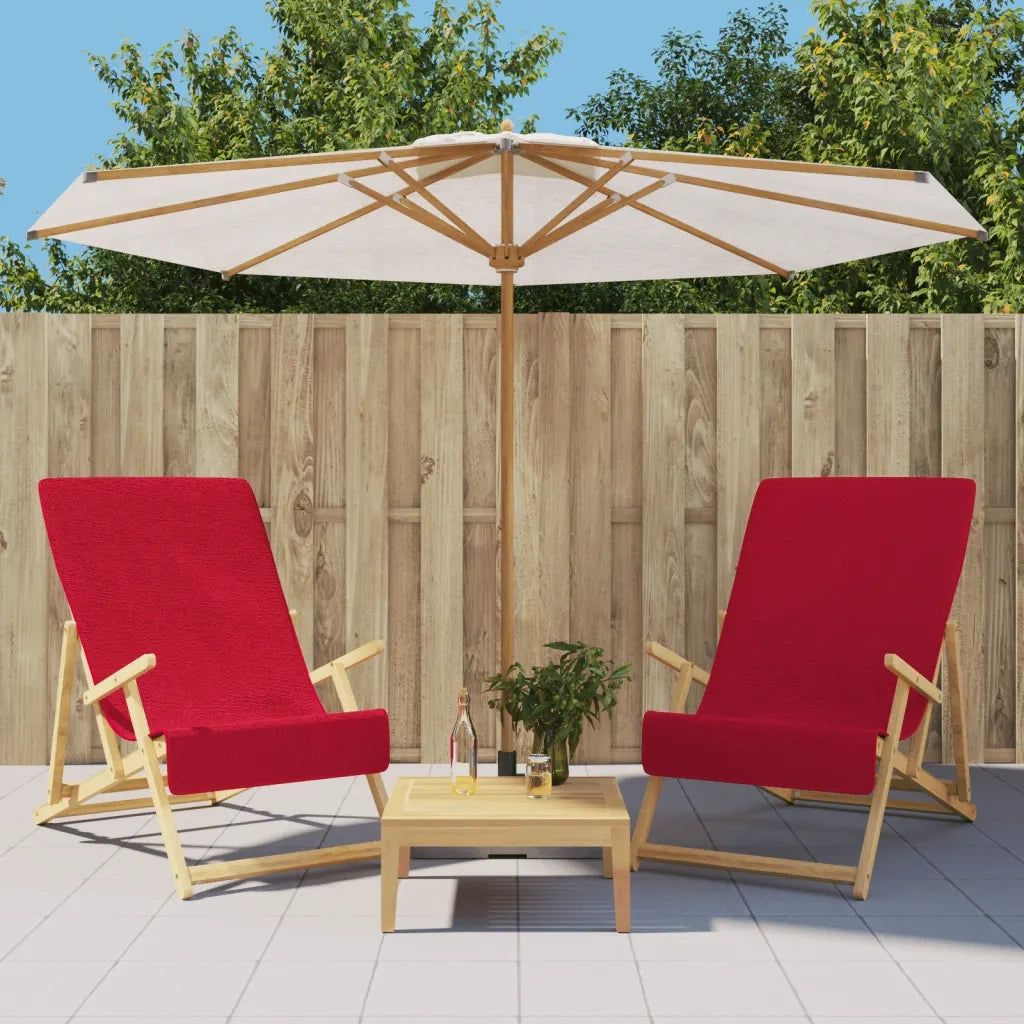 Asciugamani da Spiaggia 2 pz Borgogna 60x135 cm Tessuto 400 GSM CFW9081196