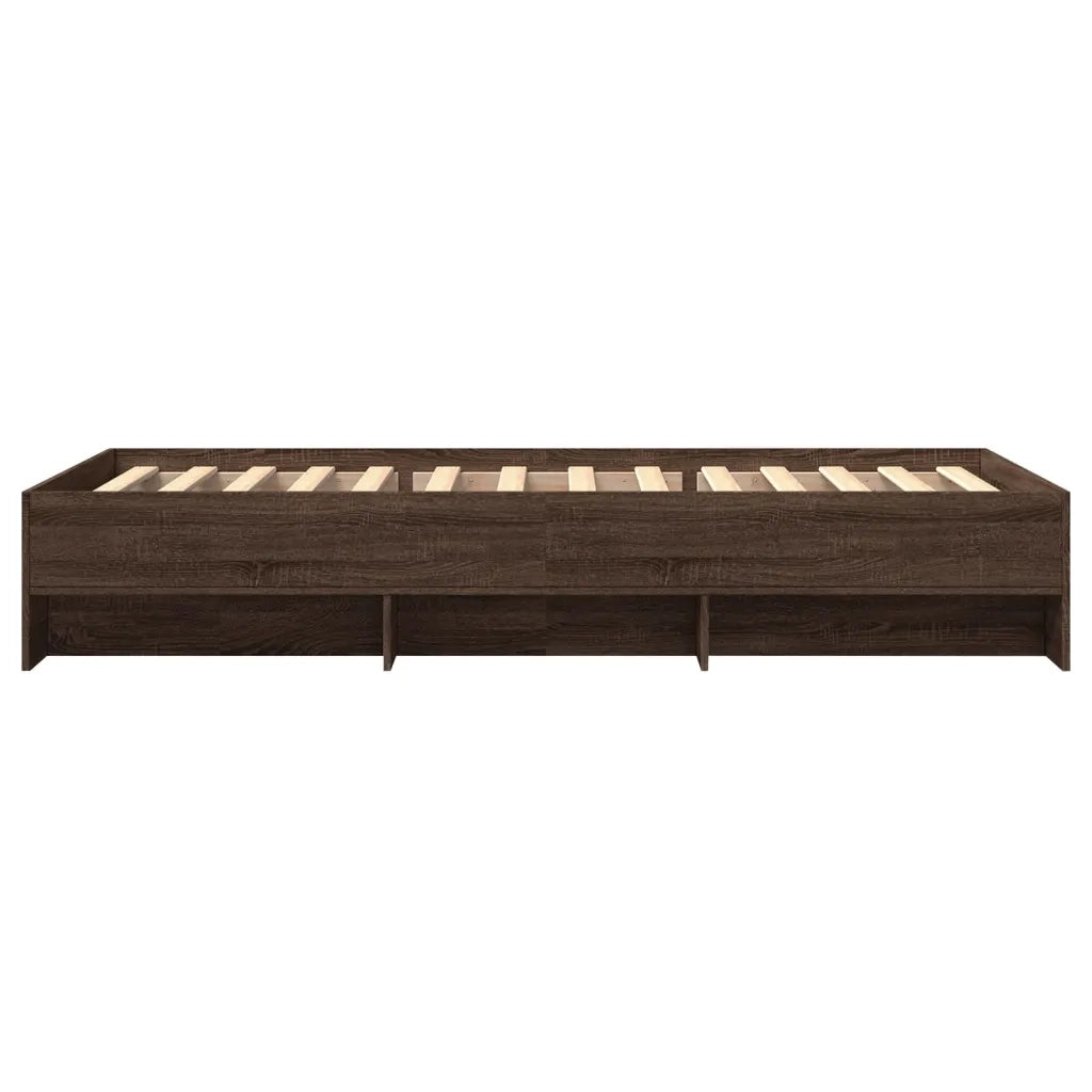 Giroletto senza Materasso Rovere Marrone 90x190cm in Truciolato 3295708