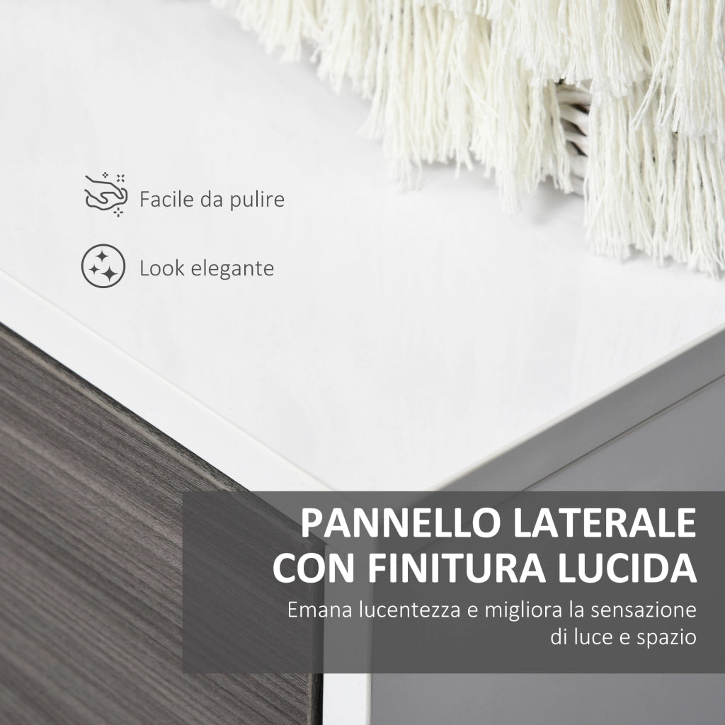 Mobiletto con Cassetti e Ante ¨C zephmum ¨C Grigio 60x30x72
