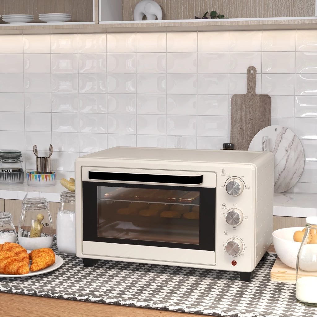 Forno a tostapane 21 litri ¨C zephmum ¨C acciaio inossidabile, vetro, crema
