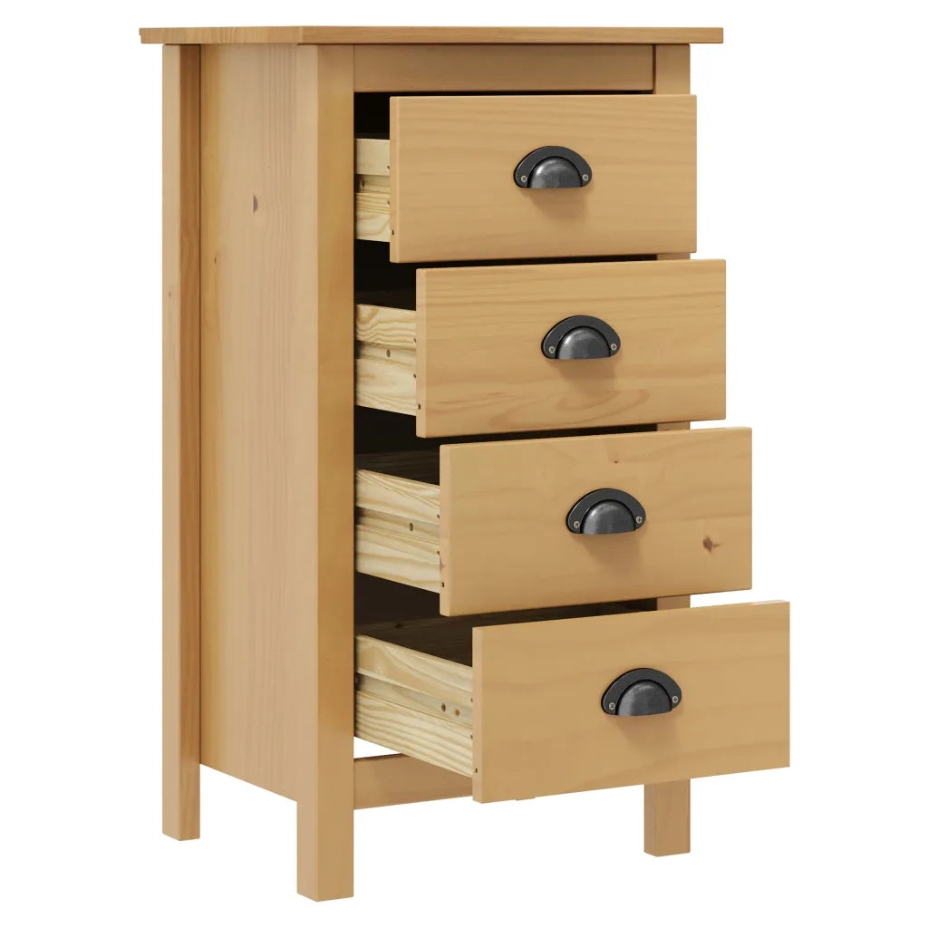 Credenza Hill 46x35x80 cm Legno Massello di Pino 288911