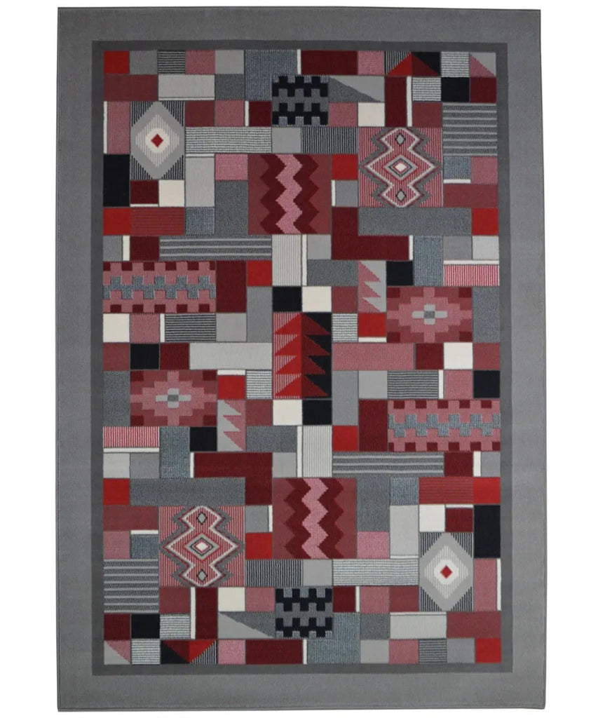 Tappeto ROYAL GAMMA 2064 GRIGIO cm.140x210 arredo salotto disegno moderno geometrico arredo casa