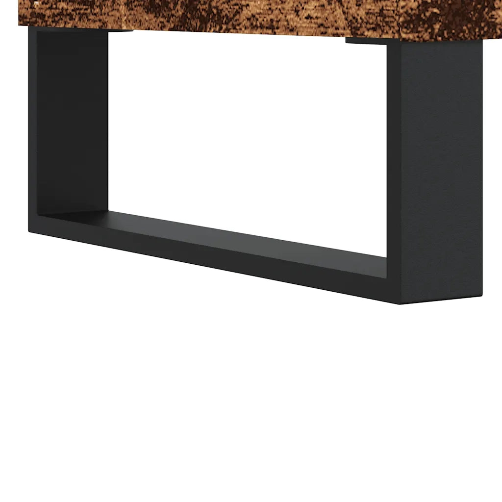 Tavolino da Salotto-Tavolino da soggiorno-Tavolo Legno Antico 90x50x36,5 cm in Truciolato 991298