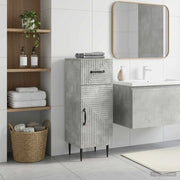 Mobiletto da Bagno HAARLEM Grigio Cemento 30 x 31 x 80 cm 896828