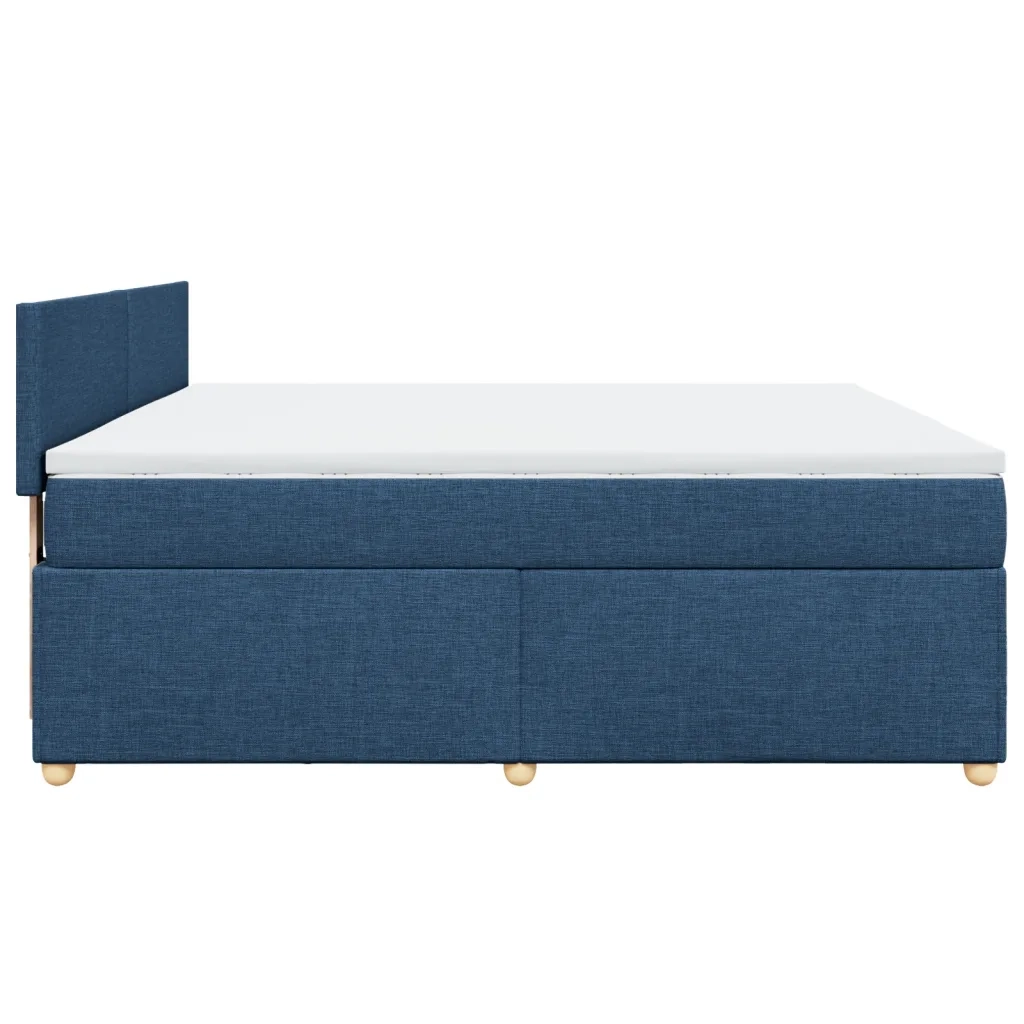 Giroletto a Molle con Materasso Blu 180x200 cm in Tessuto 3289058