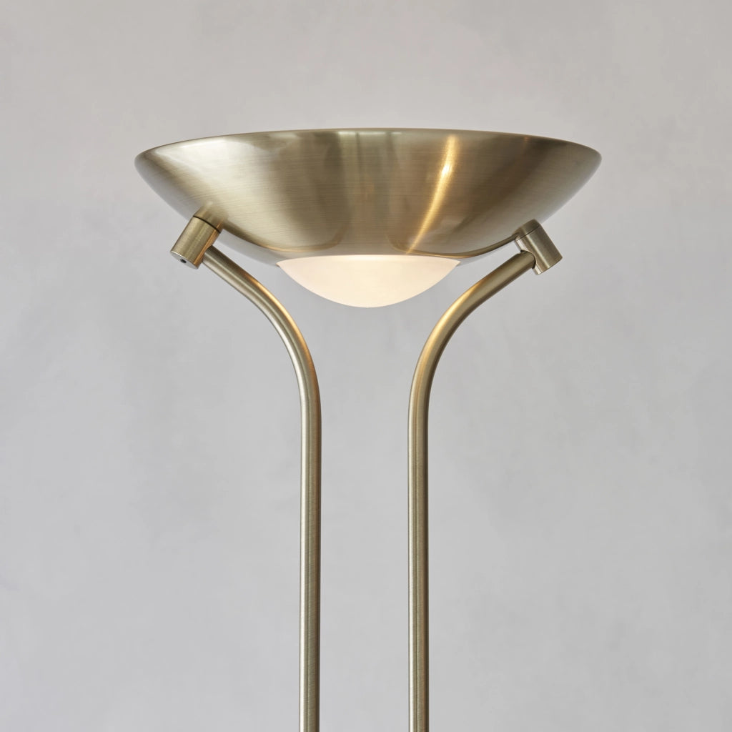 Lampada terra Rome ottone antico con lettura Endon