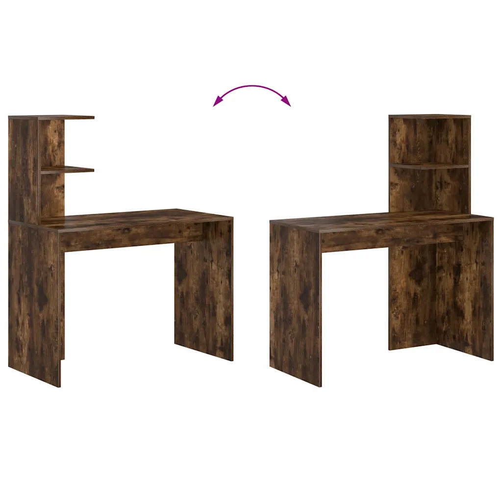 Scrivania Rovere fumé 102 x 50 x 124 cm Legno ingegnerizzato 869358
