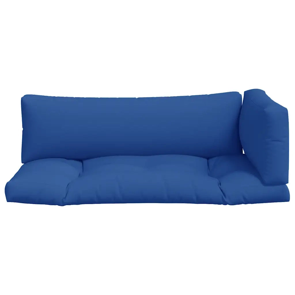 Cuscini per Pallet 3 pz Blu in Tessuto 360954
