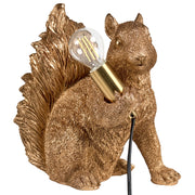 Lampada da tavolo in poliresina oro Luce da comodino Lampada da lettura a tema animale Soggiorno Camera da letto Stile glam