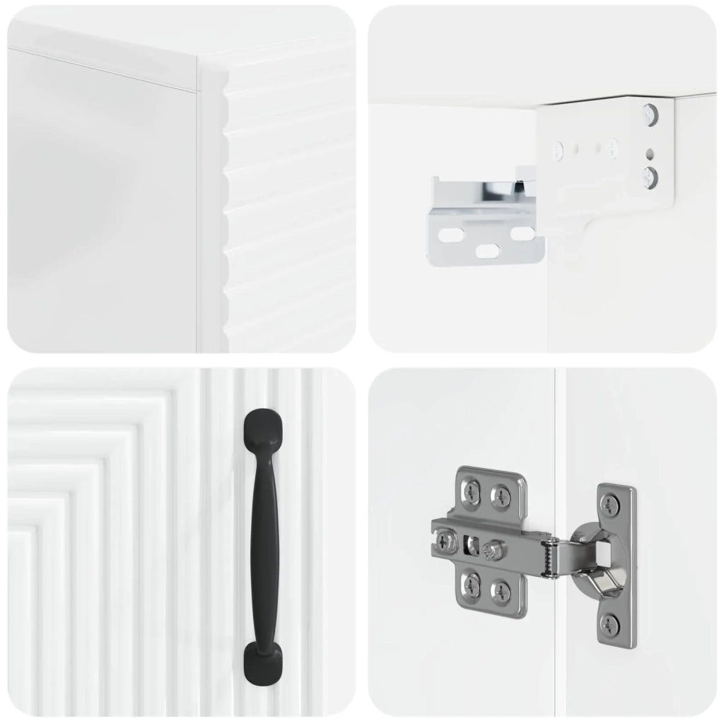 Armadio da bagno a muro HAARLEM Bianco Lucido 30 x 31 x 59 cm 896809