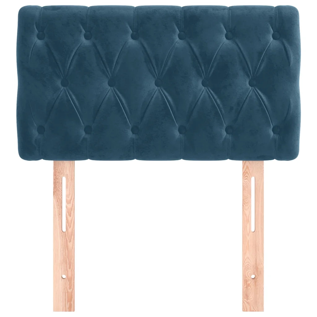 Testiera | Testata Blu Scuro 80x7x78/88 cm in Velluto