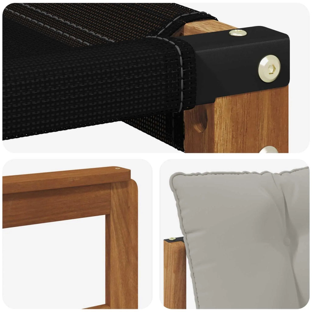 Set di divani da esterno 6 pcs Grigio Naturale e Chiaro 3368826