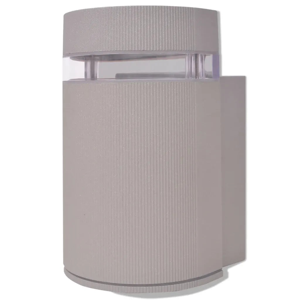 Luce da parete per esterno semi-cilindrica in alluminio grigio CFW4871036