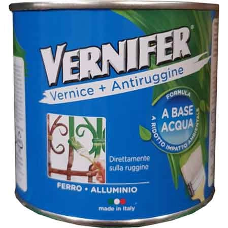 SMALTO ANTIRUGGINE ALL'ACQUA 'VERNIFER' BRILLANTE 500 ml - Marrone - AREXONS