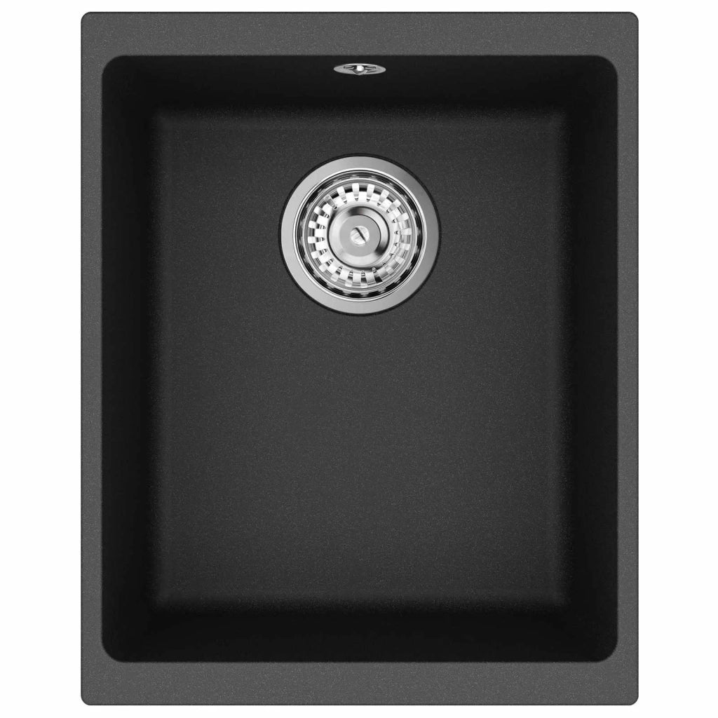 Lavello Nero 370 x 460 mm 80% Quarzo e 20% Resina