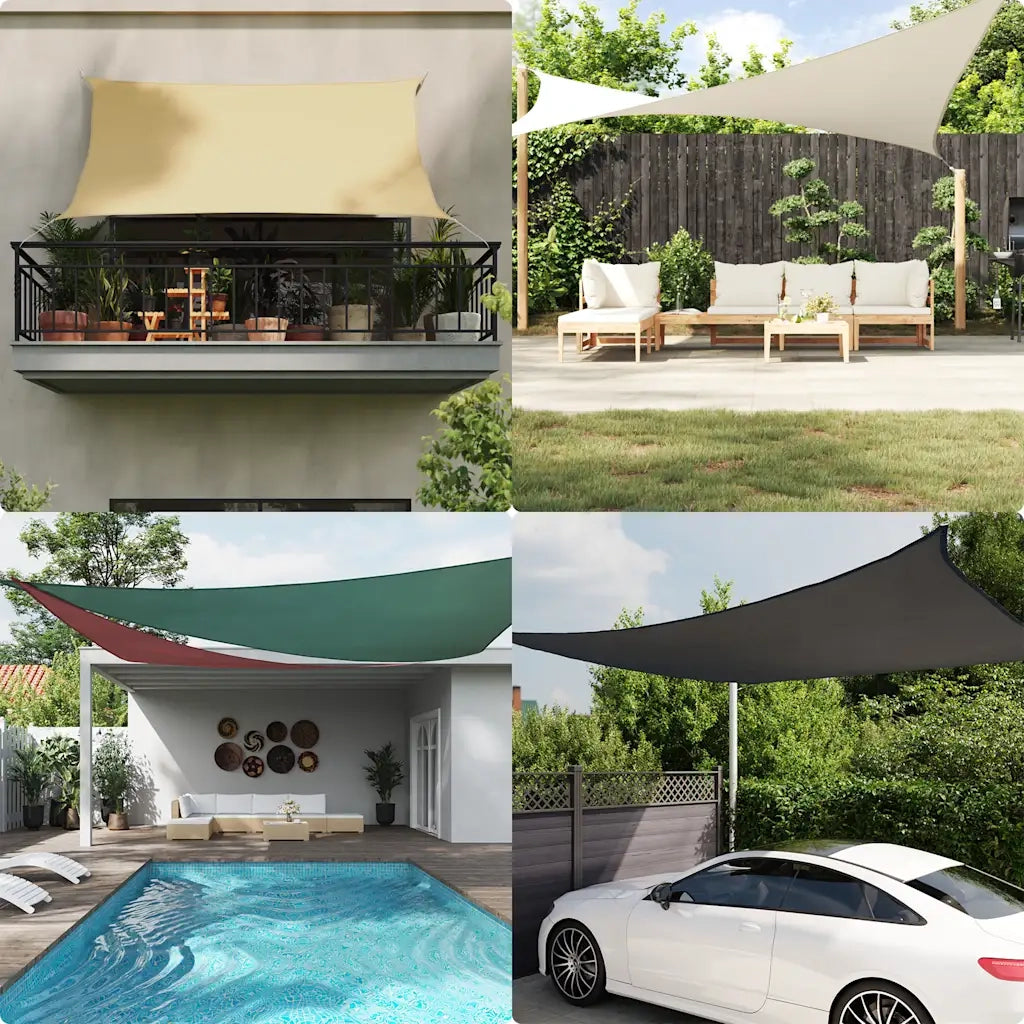 Parasole a Vela Oxford Rettangolare 2x4,5 m Blu 135533
