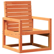 Sedia da Giardino | Sedie da Esterno Marrone Cera 57,5x63x76cm Legno Massello Pino