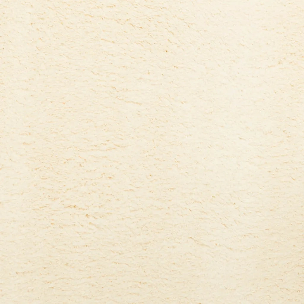 Tappeto a Pelo Corto HUARTE Morbido e Lavabile Crema Ø 80 cm 375046